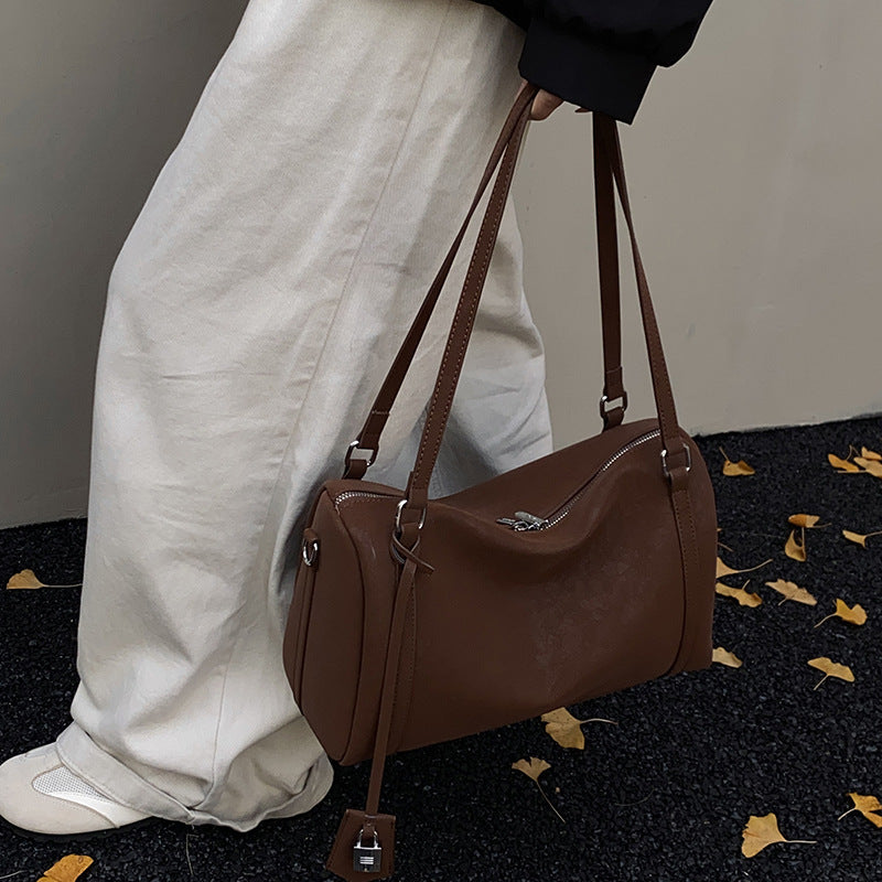 Retro Matte Large Capacity Bowling Shoulder