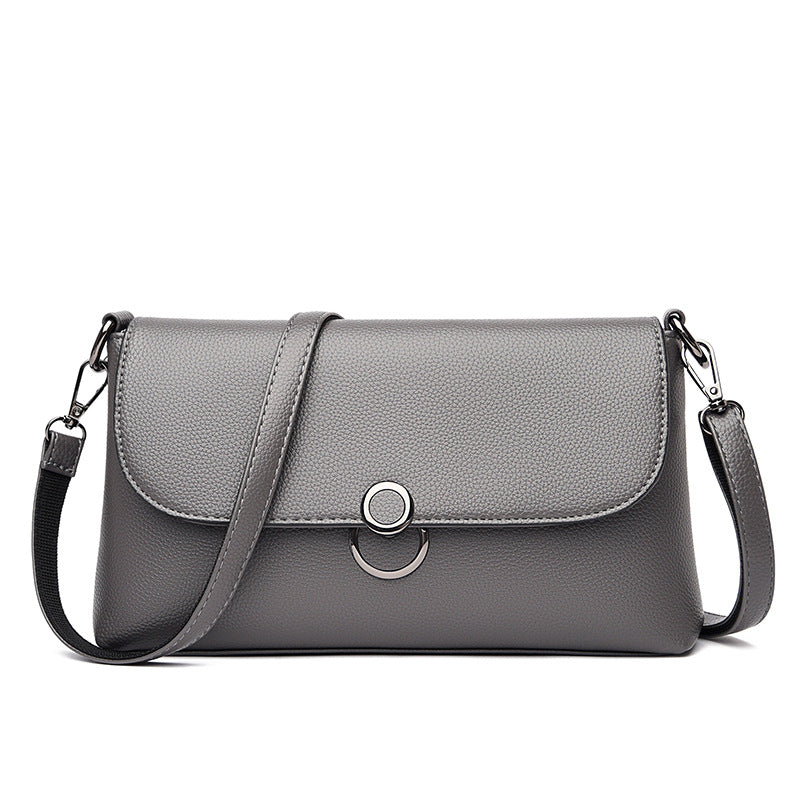 Luxury Structured Leather Crossbody Shoulder Bag