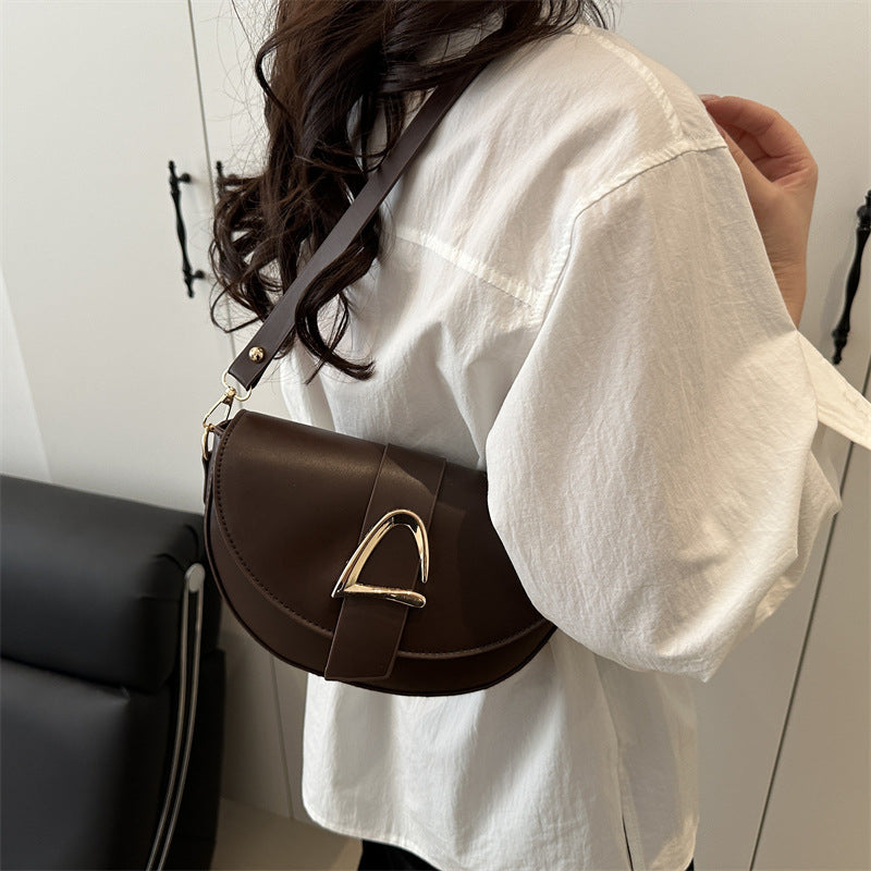 Elegant Saddle Shoulder Bag for Women