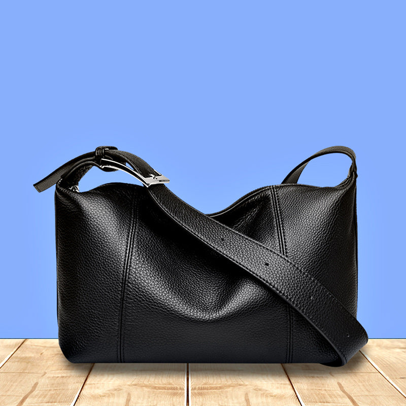 Premium Leather Hobo Shoulder Bag
