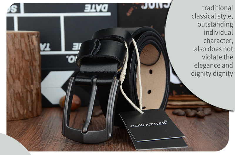 Premium Cowhide Leather Belt