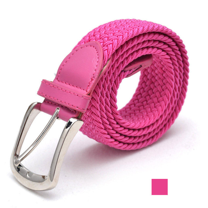 Unesex Braided Elastic Stretch Belt | Canvas Casual Belt
