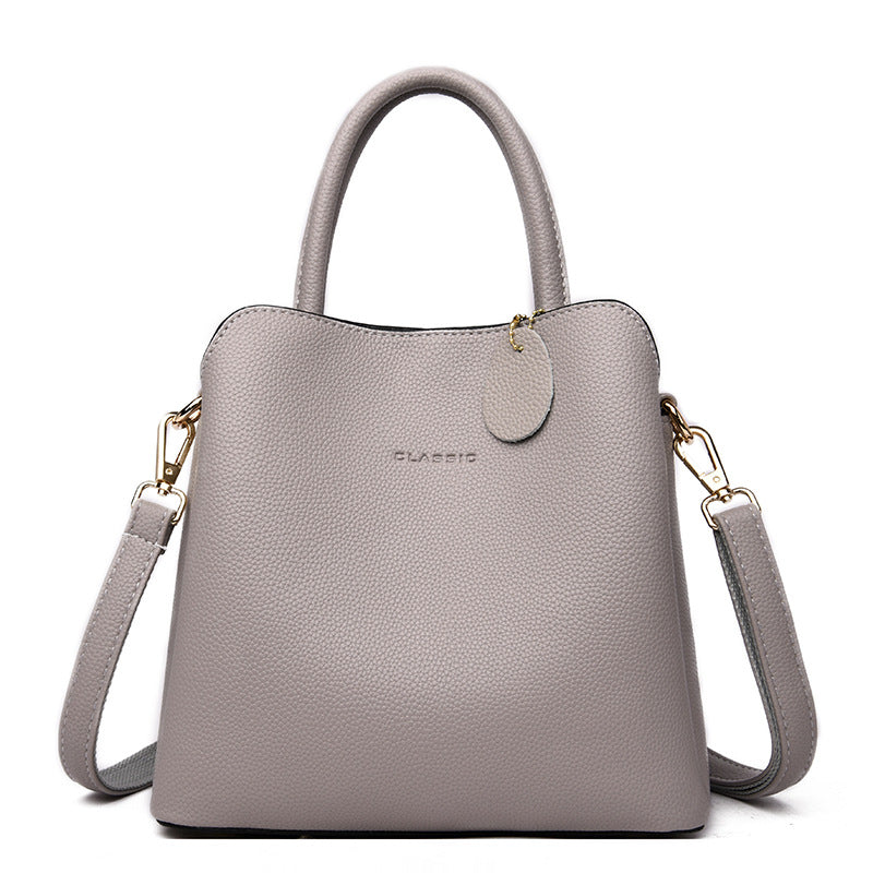 Elegant Structured Top Handle Shoulder Bag