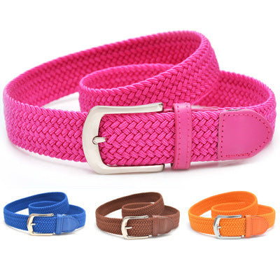 Unesex Braided Elastic Stretch Belt | Canvas Casual Belt