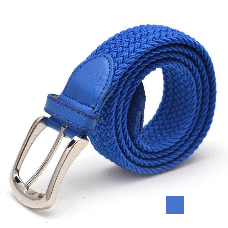 Unesex Braided Elastic Stretch Belt | Canvas Casual Belt