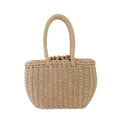 Woven Straw Beach Handbag
