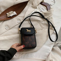 Printed Mobile Phone Crossbody Bag