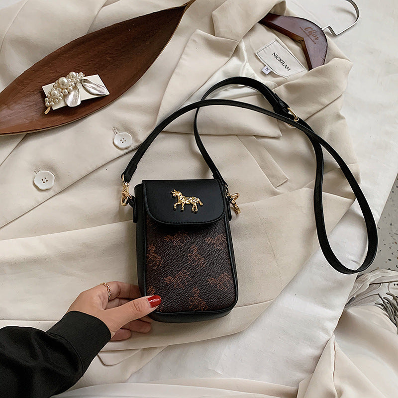 Printed Mobile Phone Crossbody Bag