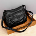 Soft Leather Casual Shoulder Bag