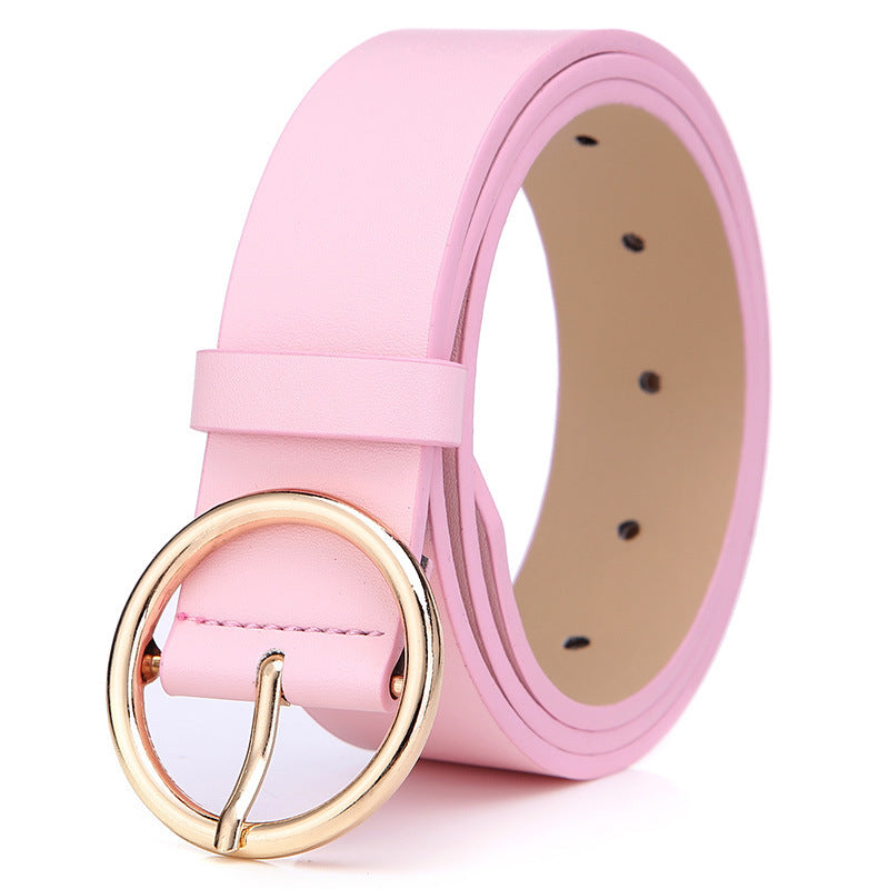 Round Buckel  Korean Style Belt