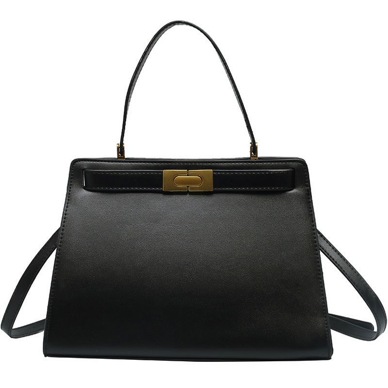 Elegant Structured Top Handle Shoulder Bag