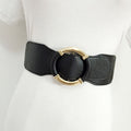 Women's Wide Coat Belt | Round  Buckel Design
