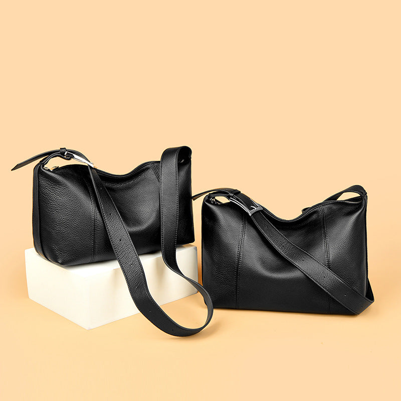 Premium Leather Hobo Shoulder Bag