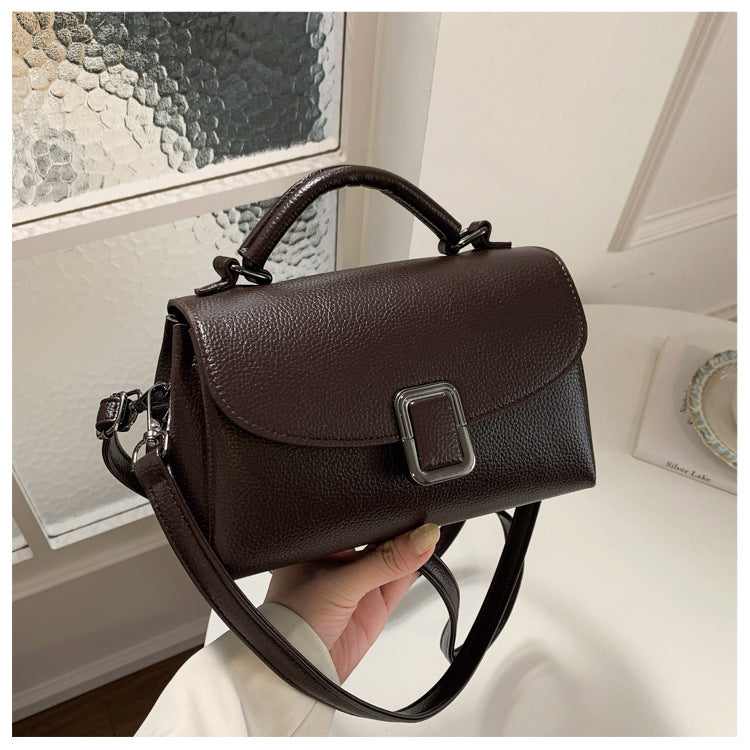 Elegant Buckle Crossbody Shoulder Handbag