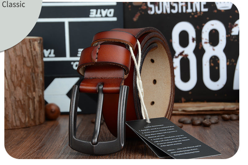 Premium Cowhide Leather Belt
