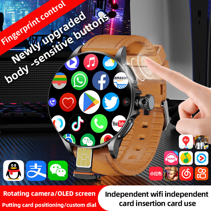 Round Screen AMOLED Smart Watch with Fitness & Heart Rate Monitoring