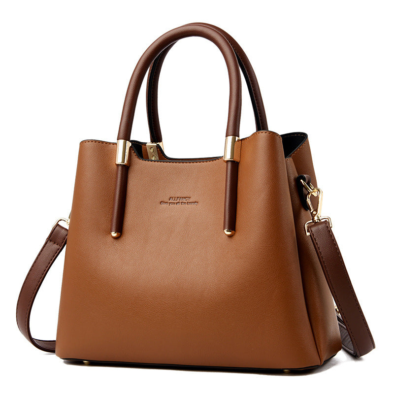 Elegant Small Square Top Handle Crossbody Handbag