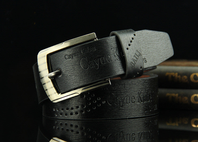 Men's Retro Pin Buckel Leather Belt | Vintage Casual Style