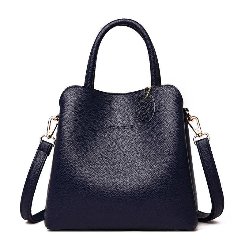 Elegant Structured Top Handle Shoulder Bag
