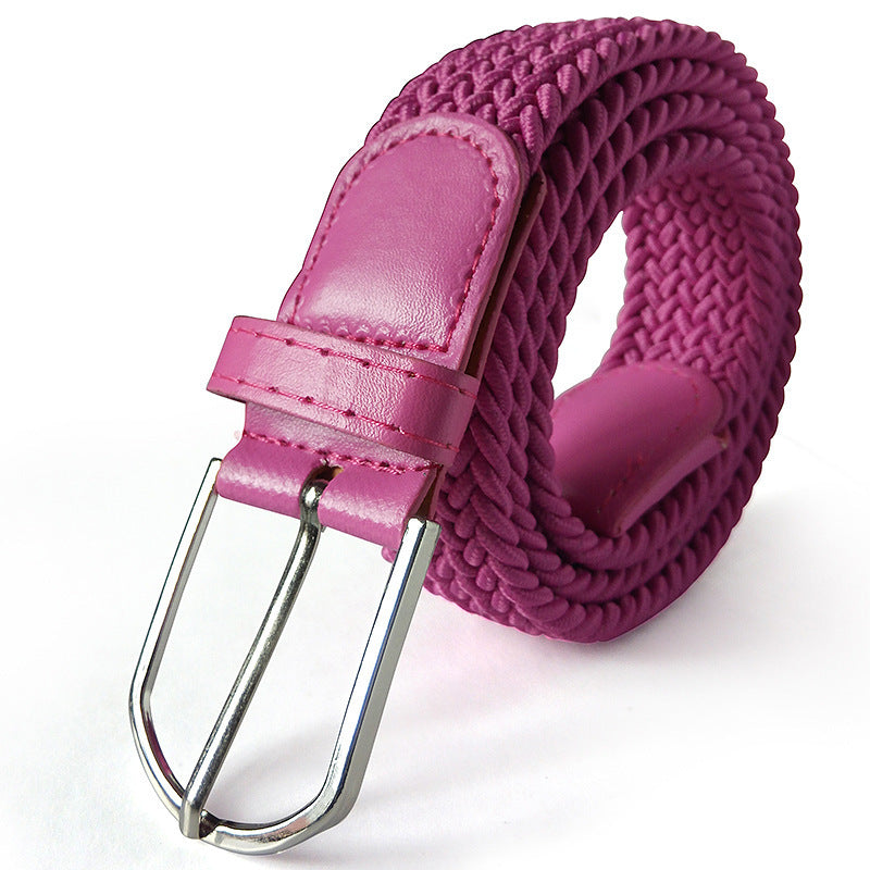 Unesex Braided Elastic Stretch Belt | Canvas Casual Belt