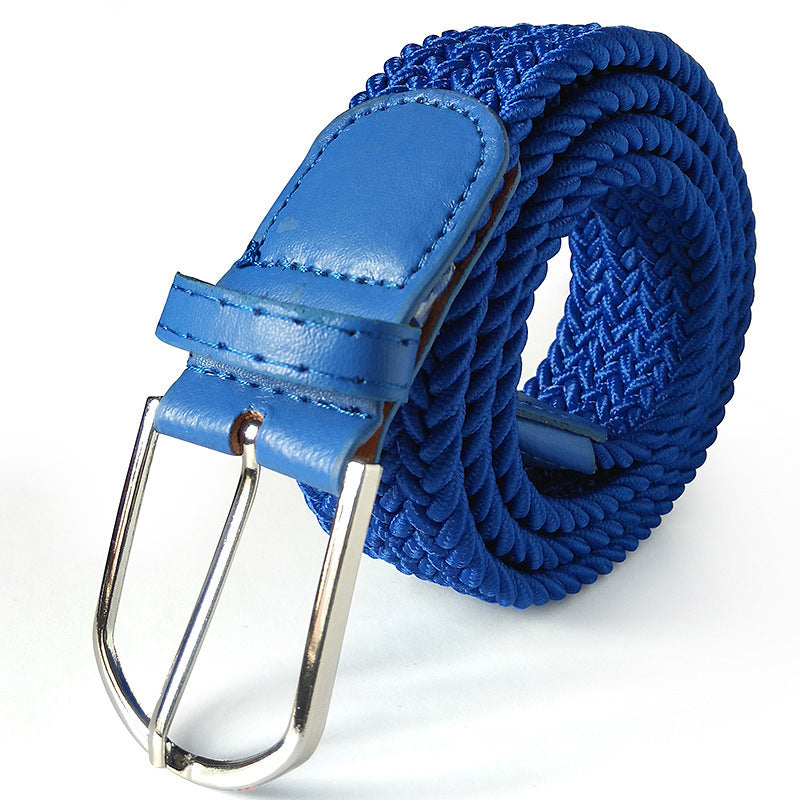Unesex Braided Elastic Stretch Belt | Canvas Casual Belt