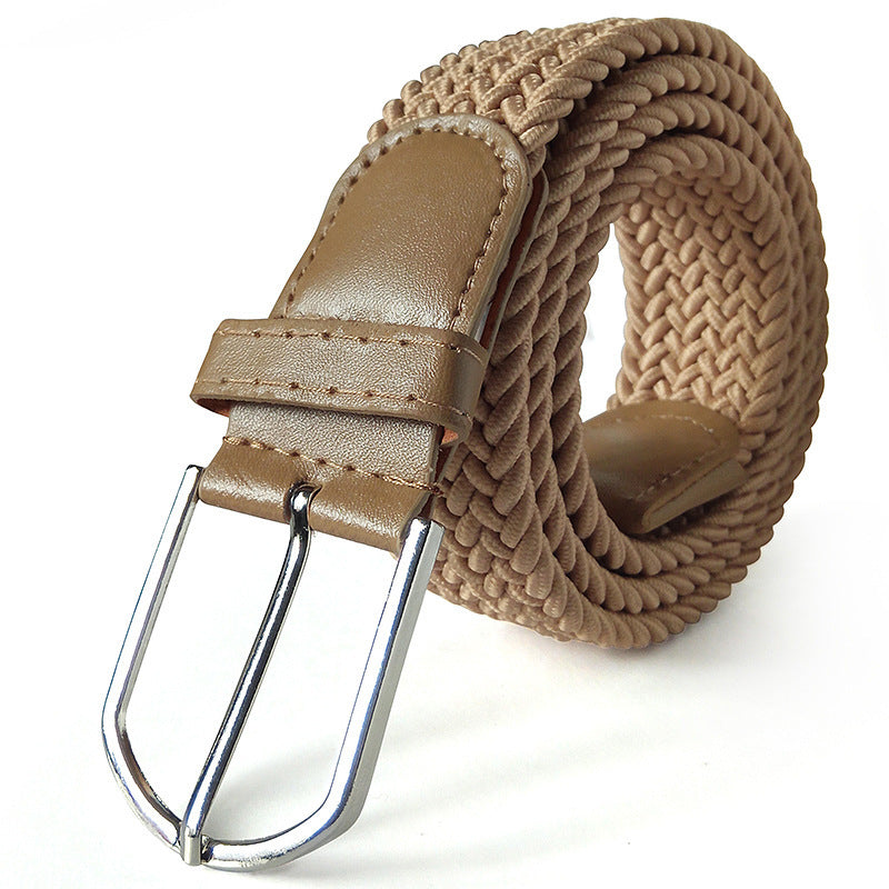 Unesex Braided Elastic Stretch Belt | Canvas Casual Belt
