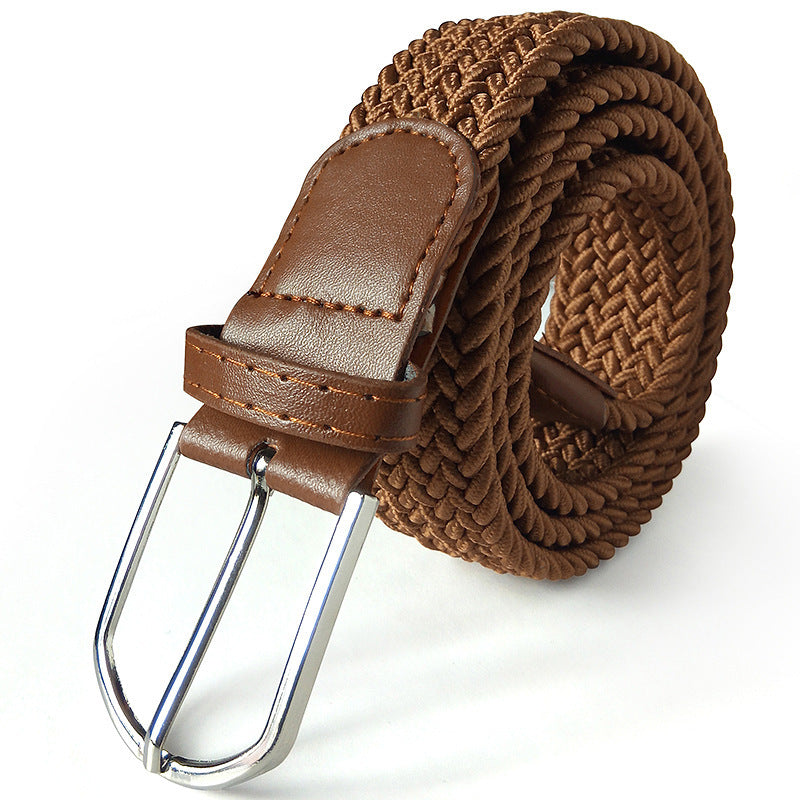 Unesex Braided Elastic Stretch Belt | Canvas Casual Belt