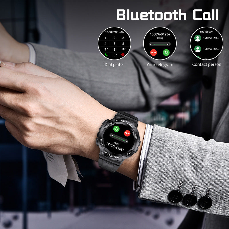 Smart Watch with Bluetooth Call, Heart Rate, Blood Pressure & SpO₂ Monitoring