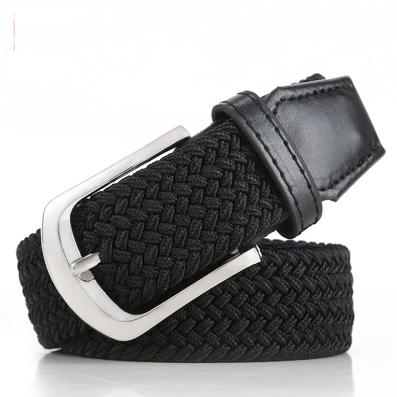 Unesex Braided Elastic Stretch Belt | Canvas Casual Belt