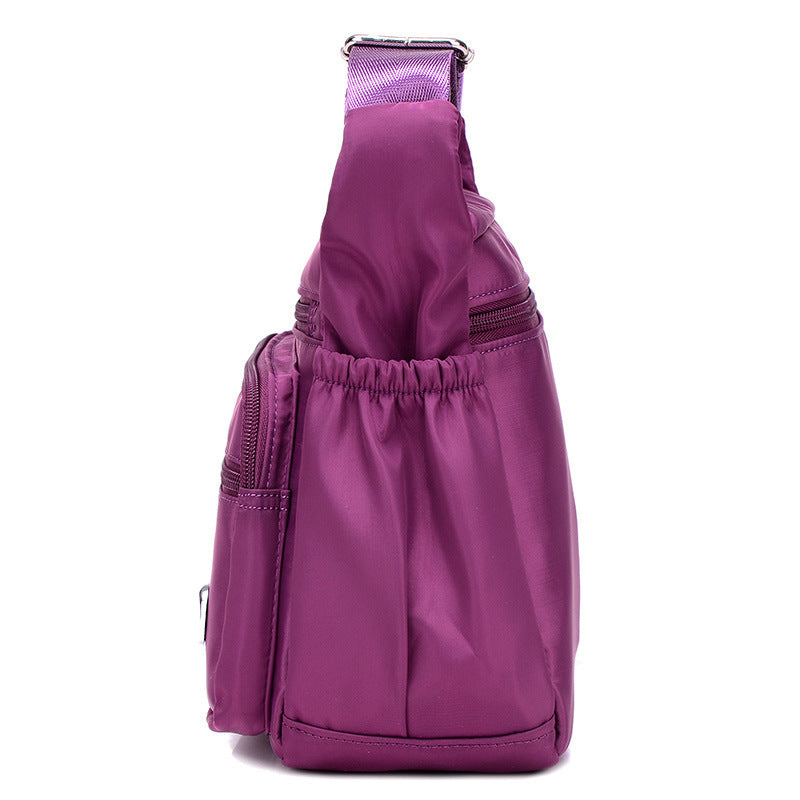 Lightweight Nylon Multi-Pocket Crossbody Bag