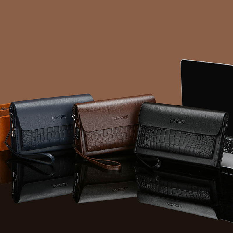 Men's Multi-Card Leather Clutch Business & Travel