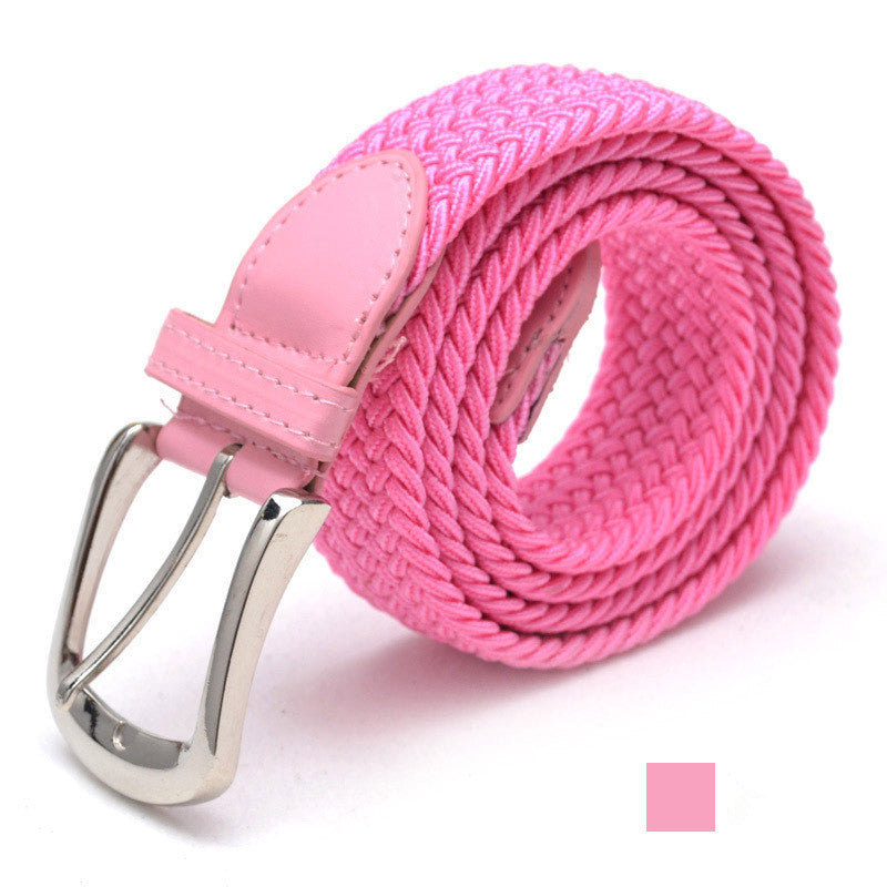 Unesex Braided Elastic Stretch Belt | Canvas Casual Belt