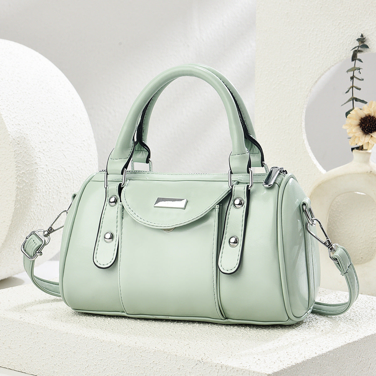 Classic Leather Elegant Shoulder & Handbag