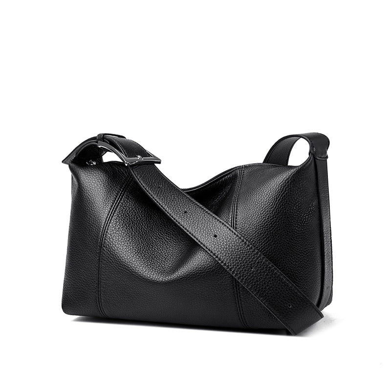 Premium Leather Hobo Shoulder Bag