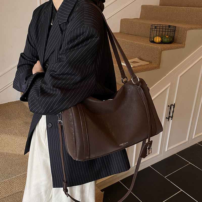 Retro Matte Large Capacity Bowling Shoulder