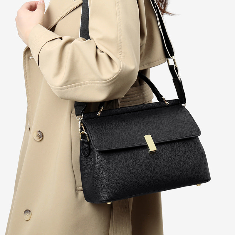 Elegant Large Capacity Top Handle Crossbody Bag