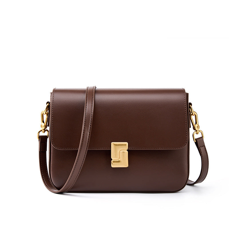 Elegant Retro Structured Shoulder Messenger Bag