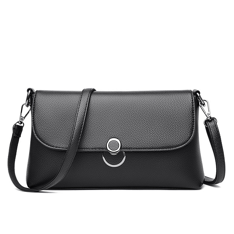 Luxury Structured Leather Crossbody Shoulder Bag