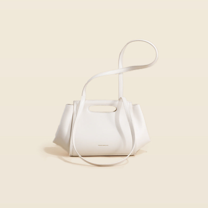 Elegant Minimalist Cowhide Underarm Shoulder Bag