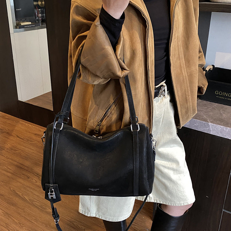 Retro Matte Large Capacity Bowling Shoulder