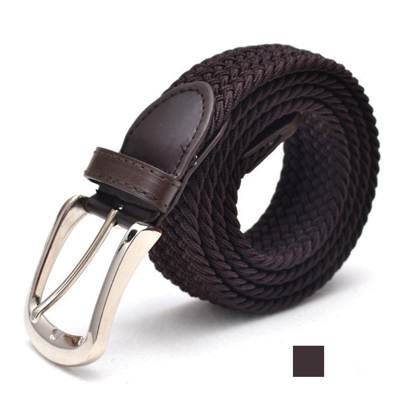 Unesex Braided Elastic Stretch Belt | Canvas Casual Belt