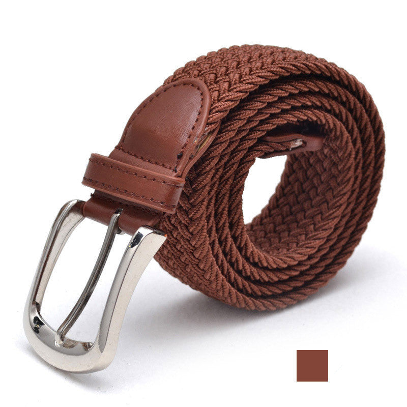 Unesex Braided Elastic Stretch Belt | Canvas Casual Belt