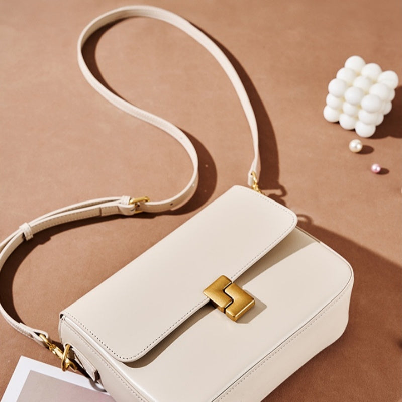 Elegant Retro Structured Shoulder Messenger Bag