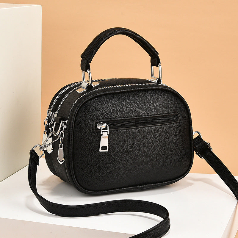 Soft Leather Capacity Mini Shoulder