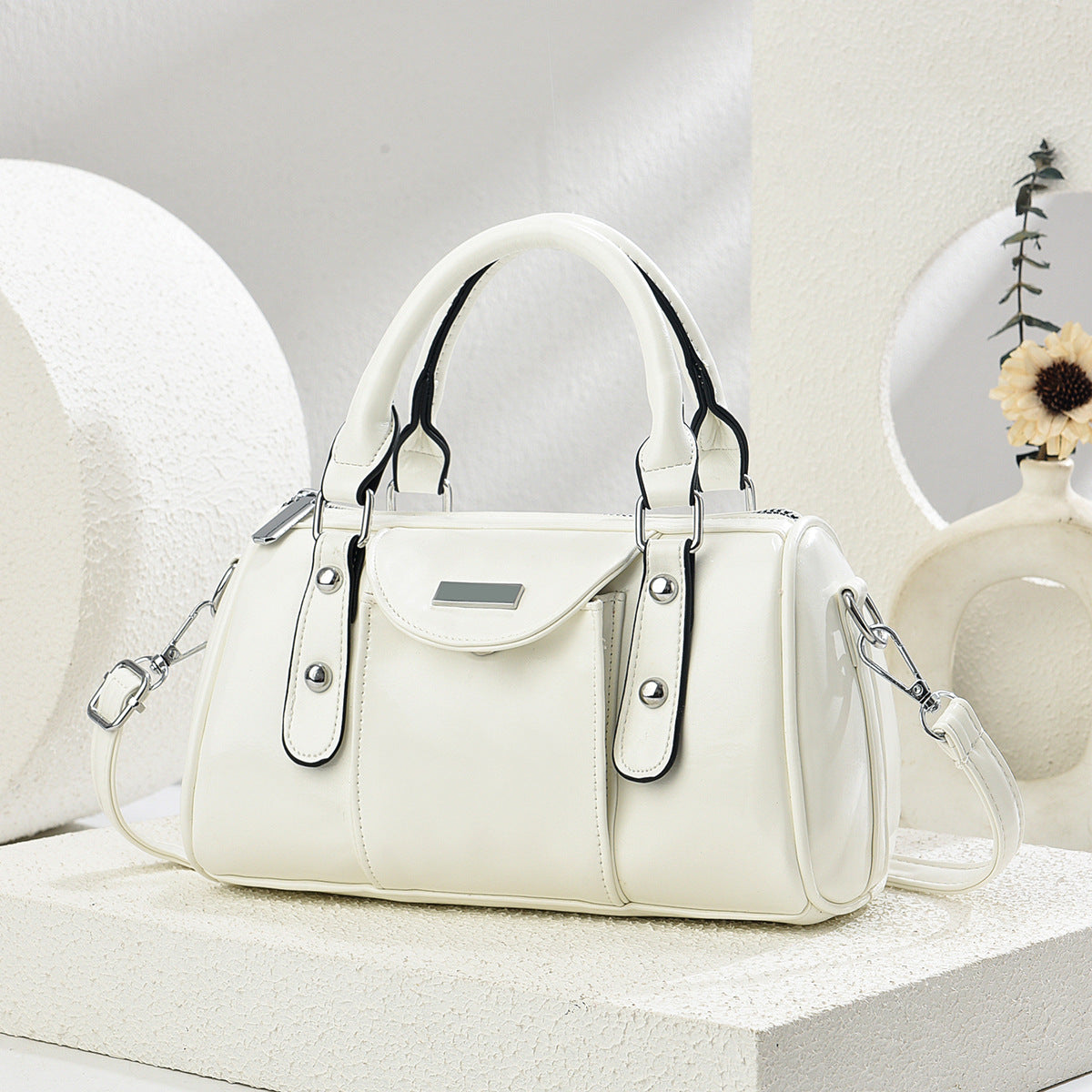 Classic Leather Elegant Shoulder & Handbag