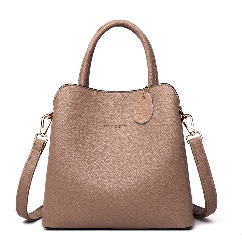 Elegant Structured Top Handle Shoulder Bag