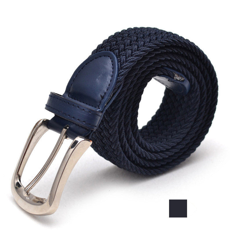 Unesex Braided Elastic Stretch Belt | Canvas Casual Belt