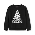 New Kids' Sweater Jacket Long-sleeved Round Collar Overpull Christmas Holiday Cartoon Christmas Tree Children's Clothing Autumn And Winter Clothing