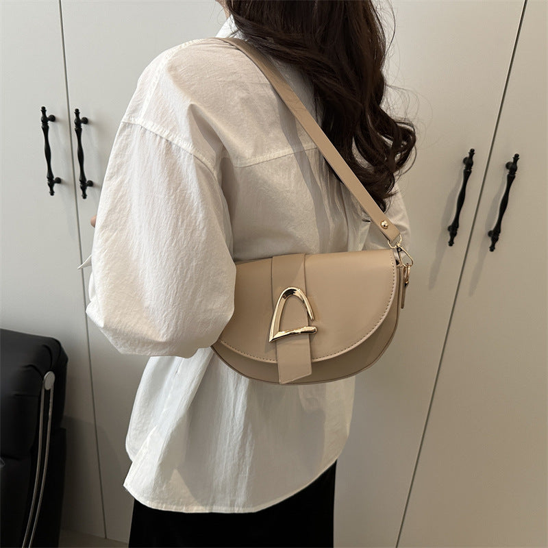 Elegant Saddle Shoulder Bag for Women