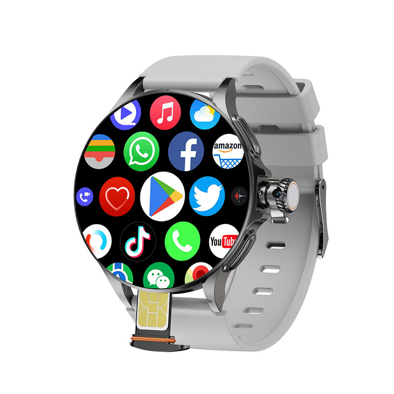Round Screen AMOLED Smart Watch with Fitness & Heart Rate Monitoring